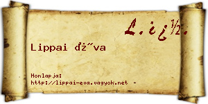Lippai Éva névjegykártya